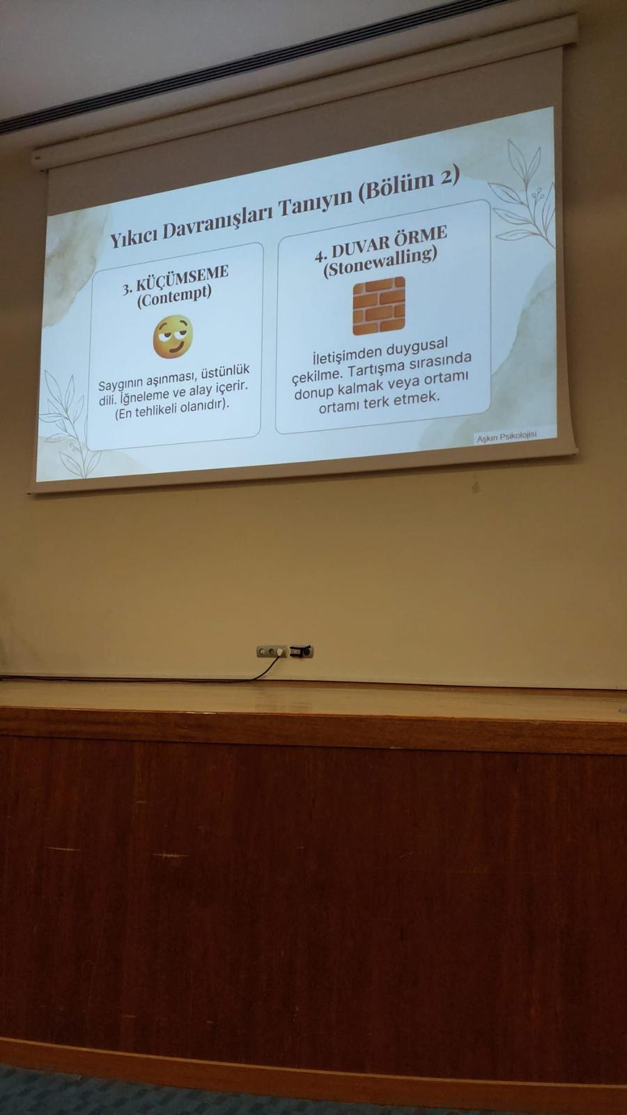 Aşkın Psikolojisi Konferansı Gerçekleştirildi